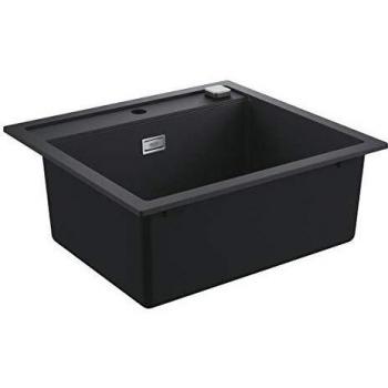Fregadero de Cocina Grohe K700 Komposit 560 x 510 mm - Granito Negro, 1 Cubeta