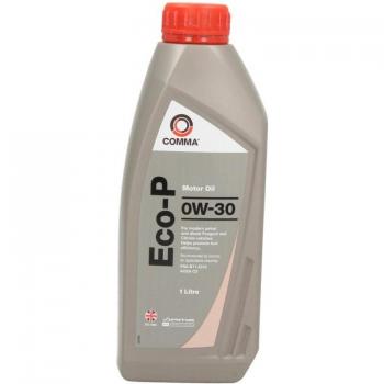 Aceite de motor COMMA ECO-P 0W30 1L, sintético, bajo en emisiones, adecuado para vehículos diésel y gasolina, proporciona una excelente protección del motor y mejora la eficiencia del combustible