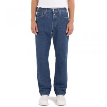 Replay Men's Straight Fit Jeans - Dark Blue - Size 30/30