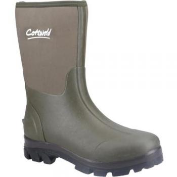 Cotswold Men's Kensington Neoprene Wellington Boots - Green, UK Size 10 (EU Size 44)