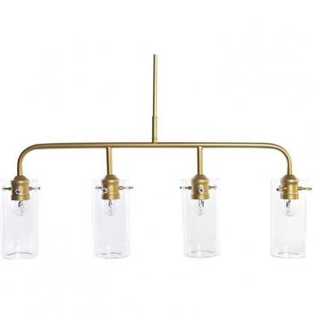 Lámpara de Techo DKD Home Decor Dorado Metal Cristal 50 W 84 x 17 x 24 cm