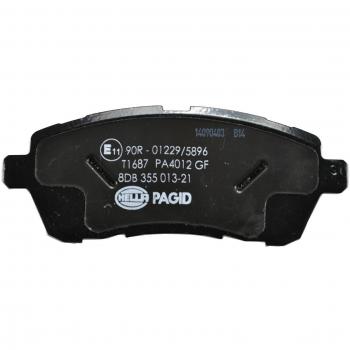Juego de pastillas de freno HELLA 8DB 355 013-211 para Ford Fiesta y Mazda 2, cuatro pastillas por set, sin preparación para indicador de desgaste