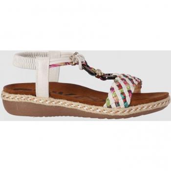 SANDALIAS CHK10 NEW CANELA 01 MODA JOVEN BLANCO