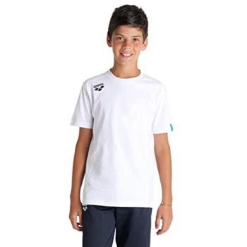 Arena Team Panel Unisex Short Sleeve T-Shirt - White - Kids and Adults