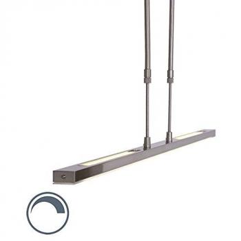 Lámpara Colgante LED Zelena, Acero Cepillado, Longitud 122 cm, CCT