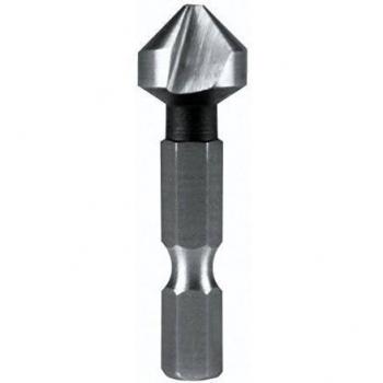 Ruko 102318 - Avellanador cónico, DIN 335 forma C 90º, HSS, mango hexagonal 1/4