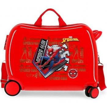 Maleta Infantil Marvel Spiderman Great Power Rígida 2 Ruedas Roja 34L