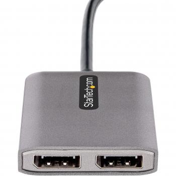 StarTech.com 2-Port USB-C MST Hub - Dual DisplayPort Multi-Monitor Adapter