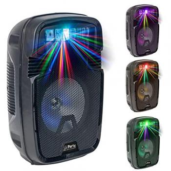 Party 8 COMBI Altavoz Activo 8 con Batería LED RGB y Efecto Derby