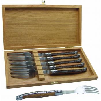 Baladéo 3661190003928 – Juego de Tenedores, Acero Inoxidable, Plata, 20 x 10 x 2 cm, 6 Unidades