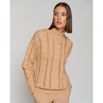 Roberto Verino Jersey de mujer punto ochos y calados