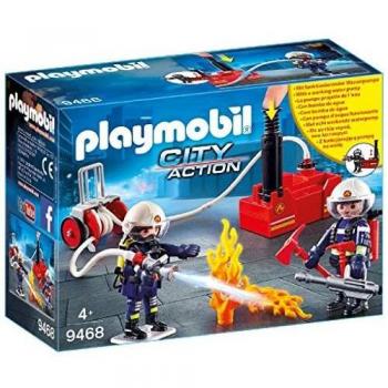 PLAYMOBIL City Action Bomberos con Bomba de Agua, a Partir de 5 Años