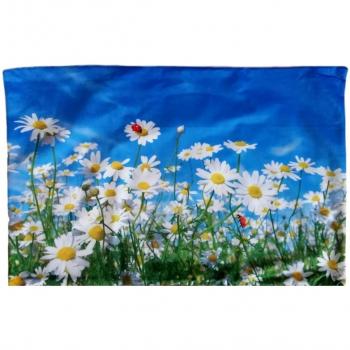 wundes chöne funda de cojín almohada móvil - Pascua regalo - Manzanilla Flores Mariquita Azul 40 x 60 cm
