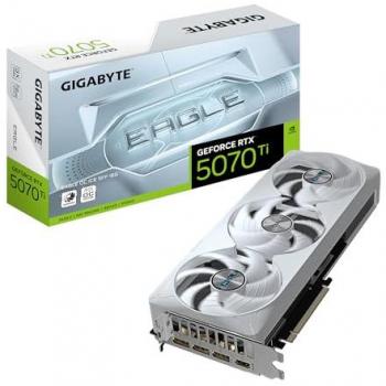 Tarjeta Gráfica Gigabyte GeForce RTX 5070 Ti EAGLE OC ICE SFF 16GB GDDR7 - PCI-E 5.0, 256 bits, 2542 MHz, DLSS4