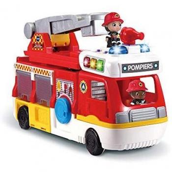 Estación de Bomberos Vtech Tut Tut Buddies Playset Figura - Juguete interactivo, incluye figura de bombero, vehículo de bomberos, sonidos y frases educativas, compatible con otros sets de la línea Tut Tut Buddies