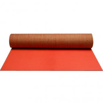 Avento Esterilla ecológica de yute para yoga 41WD, Rosa fluorescente