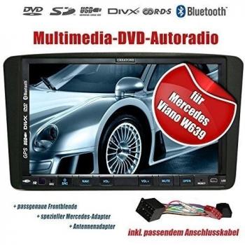 2DIN Auto Radio Creatone V de 336dg para Mercedes Viano W639 