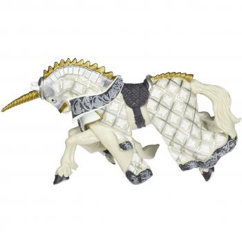 Papo Fantasy World Weapon Master Unicorn Horse Toy Figure - Black, Three Years or Above, Multi-colour (39916)