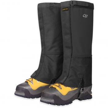 Men's Black Expedition Crocodile Gaiters - Small