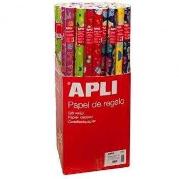 APLI 14002 Rollo Papel de Regalo Infantil, 2 x 0,70 m