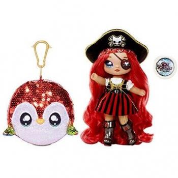 Na! Na! Na! Surprise moda 2 en 1 BECKY BUCKANEER-Bolso con pompón-Muñeca pirata con ropa y accesorios. Serie Sparkle-Edad: 5+ años, color