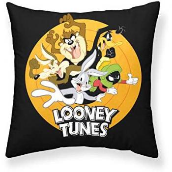 Funda de cojín 100% algodón Looney Tunes S 45x45cm, suave, varios tamaños, multicolor