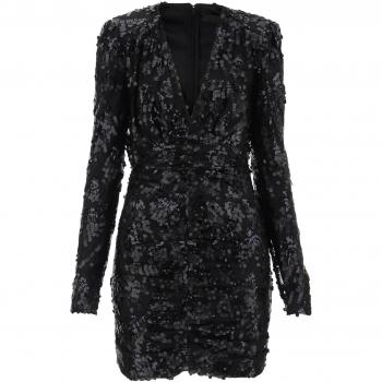 Rotate Black Sequin Mini Dress - Size XS