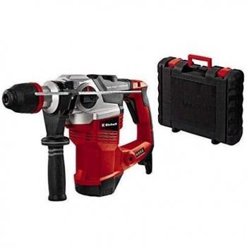 Einhell Taladro de impacto con cable - TE-RH 38 E. 240 V, 1050 W, velocidad 0-500 1/min, velocidad de soplado 0-4,100 1/min, portaherramientas SDS-Max, control de presión. Incluye maletín