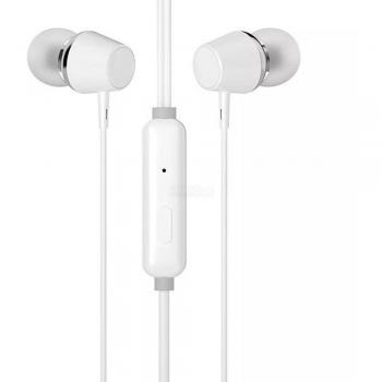 Auriculares HP DHE-7000 In-Ear con Micrófono, Manos Libres, Cable, Almohadillas de Silicona, Jack 3.5mm - Blanco