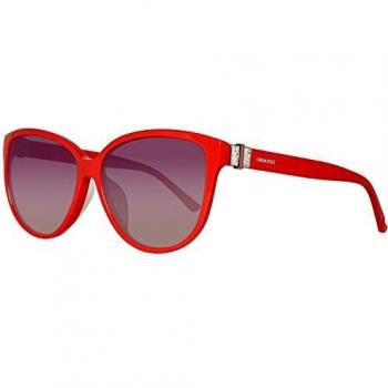 Swarovski Women's Red Acetate Sunglasses SK0120F-5866B with Protective Function (58mm)