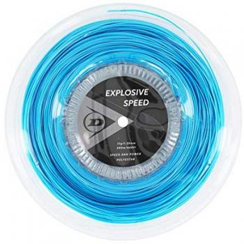 Cordaje Tenis Dunlop Explosive Speed Bobina 200m Azul - Elegir Diámetro, Polyester, 200 M, unisex, 17 g, carrete de 660 pies