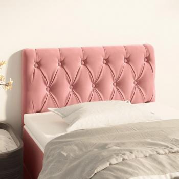 Cabecero de terciopelo rosa 80x7x78/88 cm Vidaxl Rosa