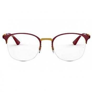 Ray-Ban RX6422 Men's Eyeglasses Burgundy Frame Size 49 with Blue Light Blocking Option