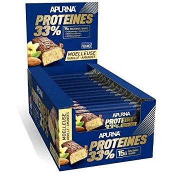 Apurna Soft Protein Bar Vanilla Almond 45g - Pack of 20