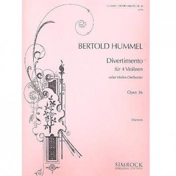 Divertimento op36. Partituras para Violín