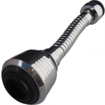Grifo de Cocina con Rociador Flexible 2 Modos y Toberas Giratorias F22mm/M24mm