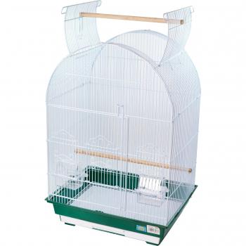 Jaula para pájaros con comederos, palos y columpios 46.5*36*77.5cm