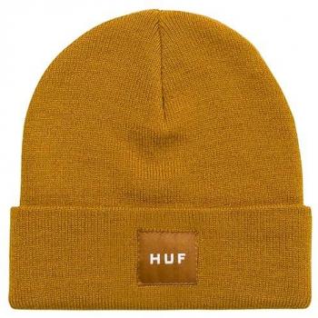 HUF Unisex Ribbed Beanie Hat Set in Latte Brown - One Size
