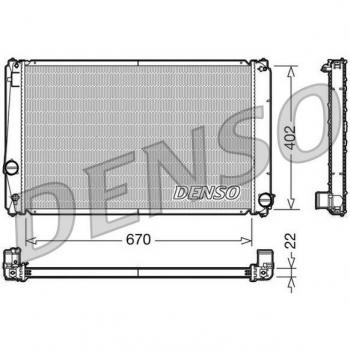 Radiador de Refrigeración del Motor DENSO DRM50053 - Alta Eficiencia y Durabilidad