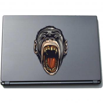 pinkelephant Indigos UG Misc4-Apes5-210 - Pegatina para Ordenador portátil, diseño Creepy Monkey Head, 210 x 144 mm