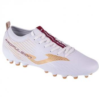 Joma Botas de Fútbol Propulsion Cup AG, características: diseño para césped artificial, color blanco, talla 44 EU