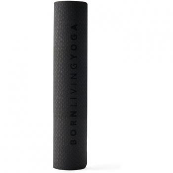 Esterilla de Yoga Born Living Yoga - Mat Black - 4MM - Superficie Antideslizante y Duradera