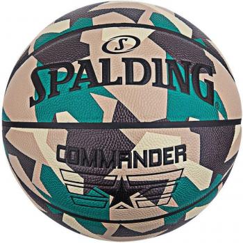 Balón de Baloncesto Spalding Commander Poly 84589Z Tamaño 7 Piel Sintética Marrón