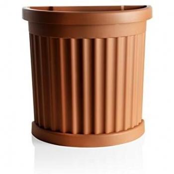 Vaso de Flores Roma con Sottovaso, Terracota, 27 x 52 x 49 cm