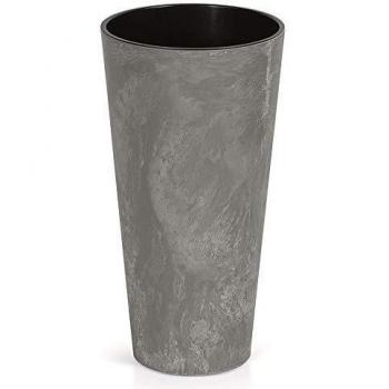 Prosperplast Tubus Slim Effect de plástico con depósito en Color Gris Oscuro, 47,6