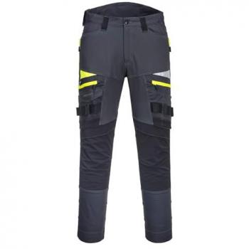 Pantalón de Trabajo Portwest DX4 con Bolsillos para Herramientas y Rodillas Pre-curvadas, Color Gris, Talla 33 31