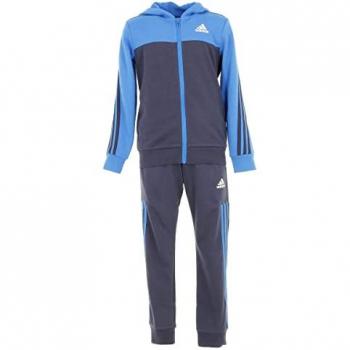 Adidas Chándal Niño B Cotton Roya Gris - Corte Clásico, Top: Azul Brillante/Navy Sombra, Bottom: Navy Sombra, Talla 7-8A