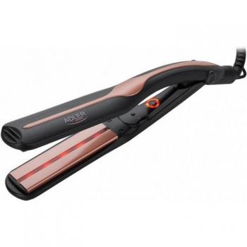 Adler AD 2318 Plancha de Pelo Cerámica Caliente Negro/Coral 120W