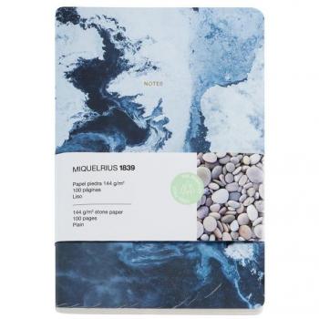 MIQUELRIUS CUADERNO A5 STONE PAPER LISO MAR REGALO