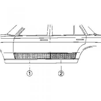 Puerta trasera derecha Van Wezel 3010178 para Mercedes Clase E W123 (1976-1985)